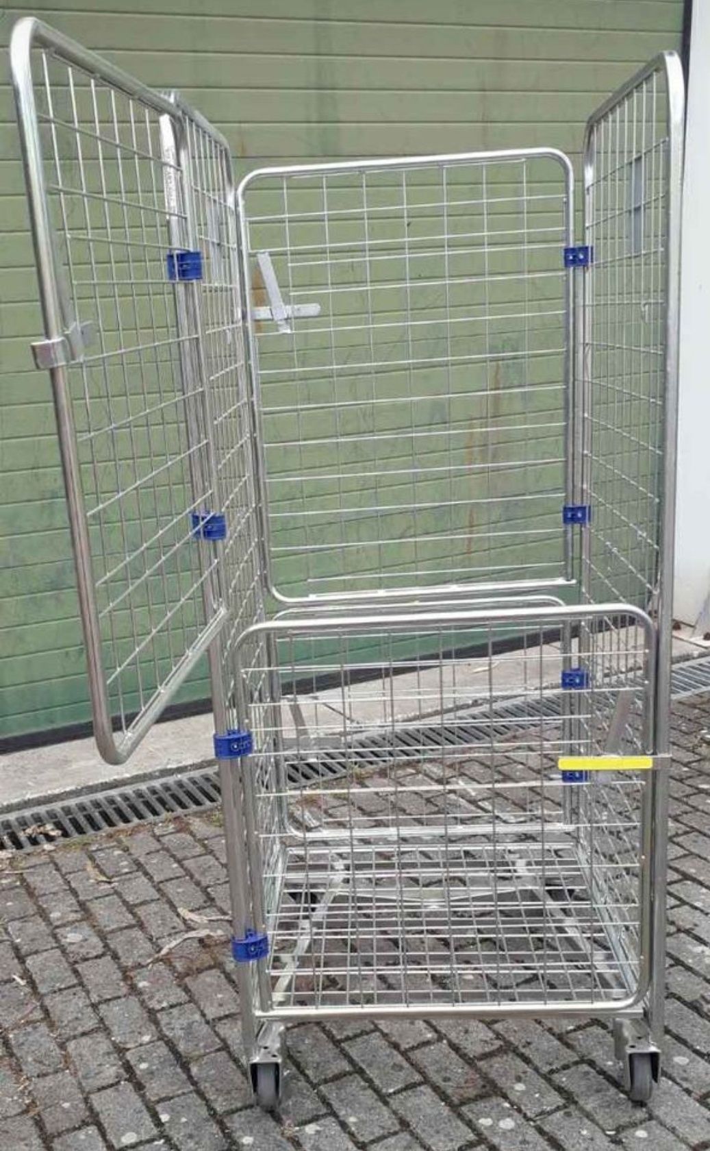 Carrinho tipo supermercado para armazém arrumação logística oficina