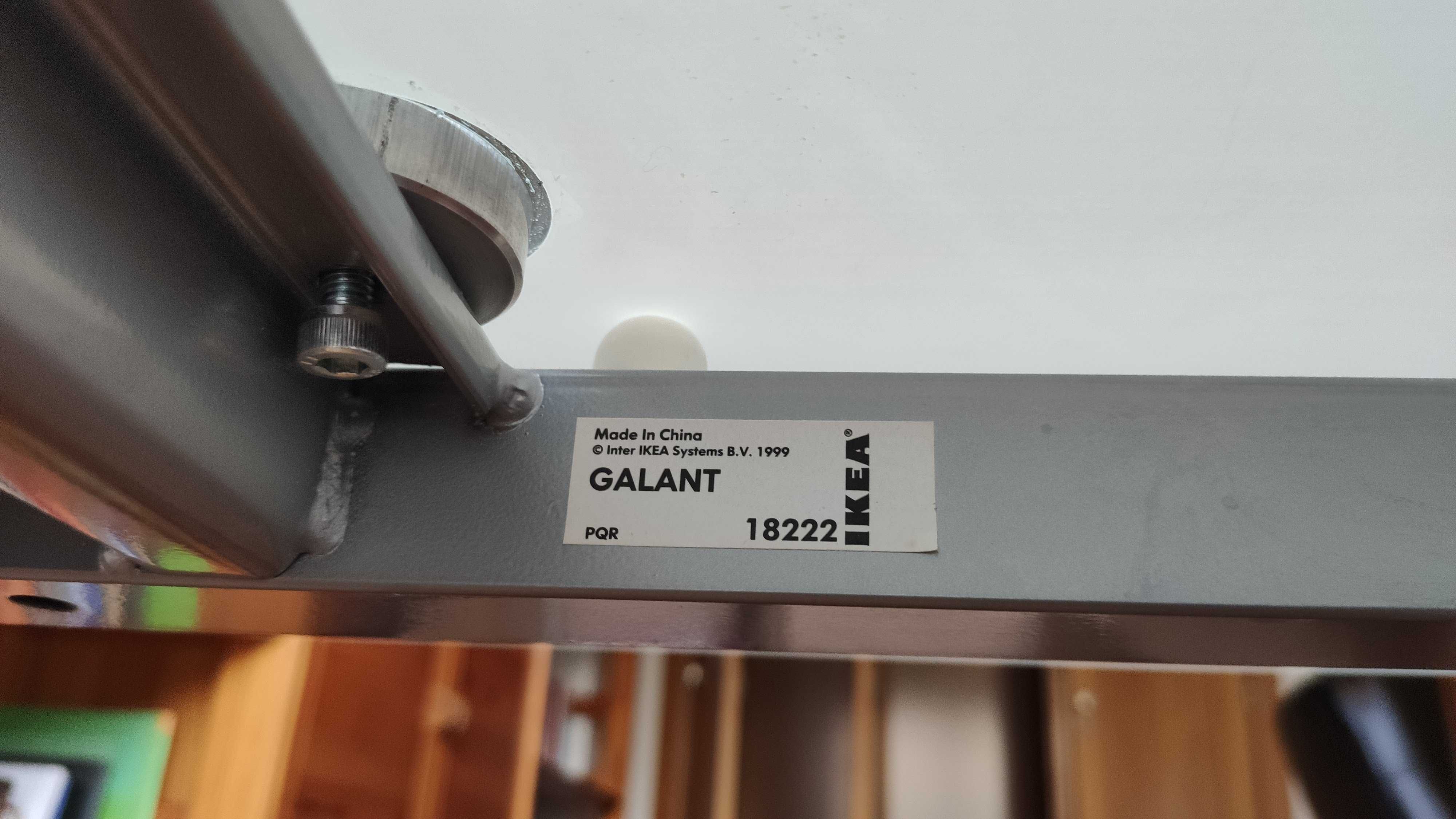 mesa escritório ikea galiant de vidro temperado