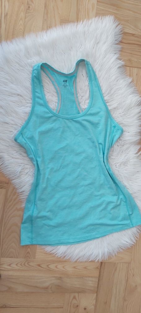 Bluzka sportowa bokserka h&m divided melanż top