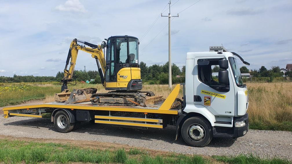 Renault Midlum zabudowa laweta najazd pomoc drogowa małopolska