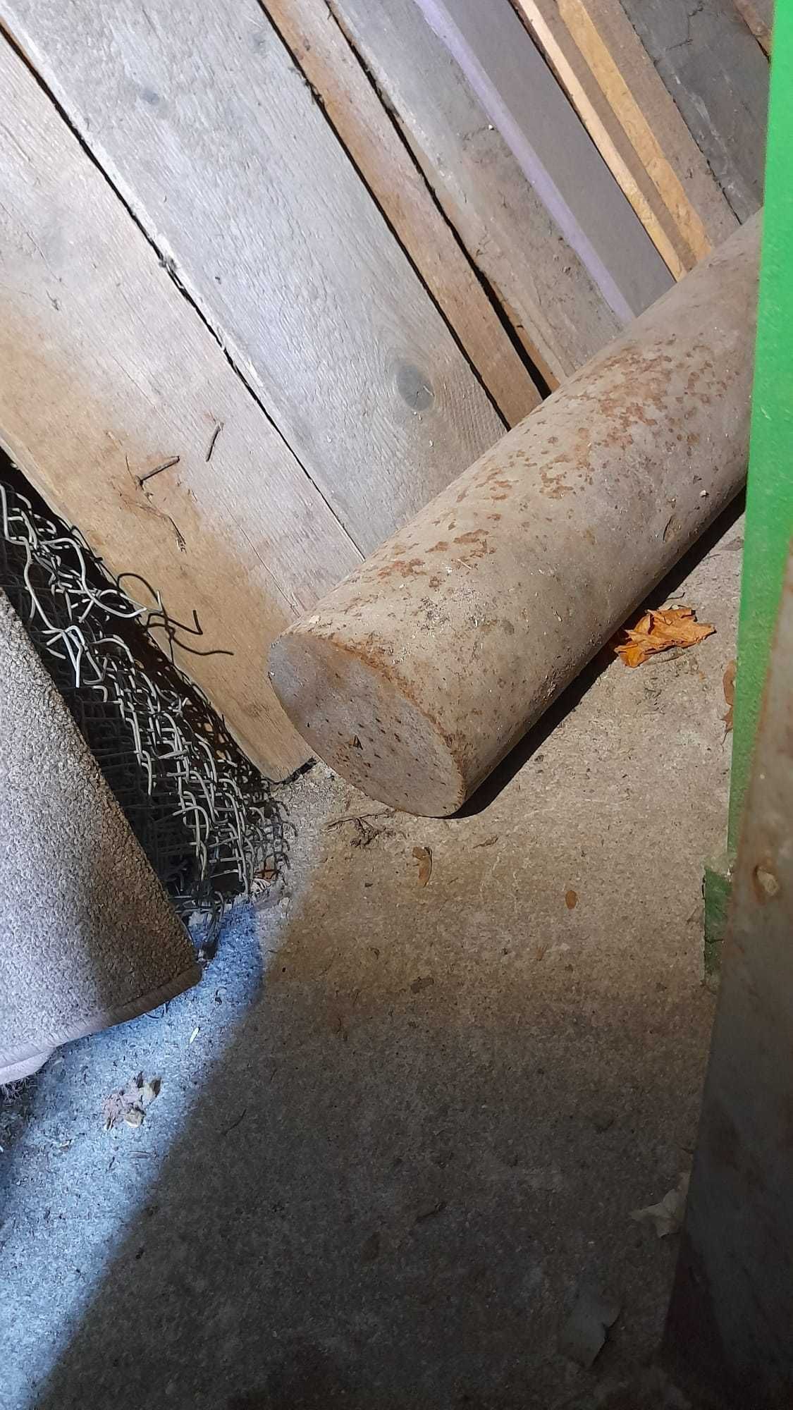 wałek stalowy H40 (170 kg, fi 160 x 110 cm; nowy >160 zł nt/ 10 cm)
