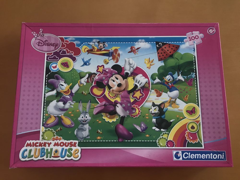 Puzzle mickey mouse clubhouse da clementony 100 peças