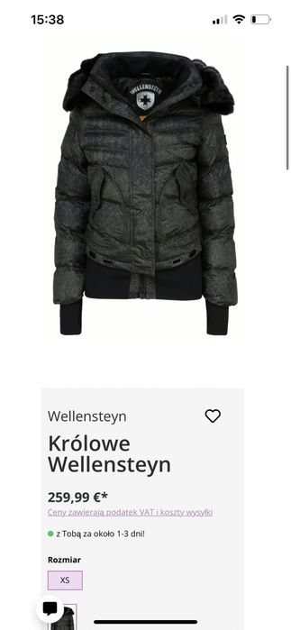 Kurtka zimowa Wellensteyn Queens QUE 900 Blackarmy