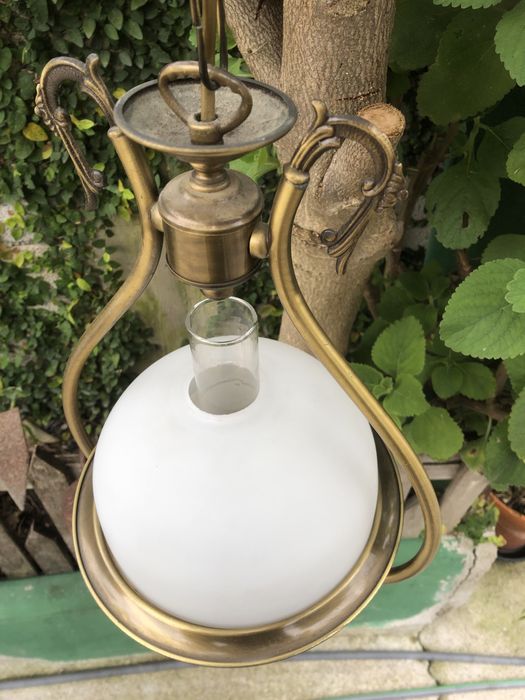 Vendo dois candieiros em latao em segunda mao como novos