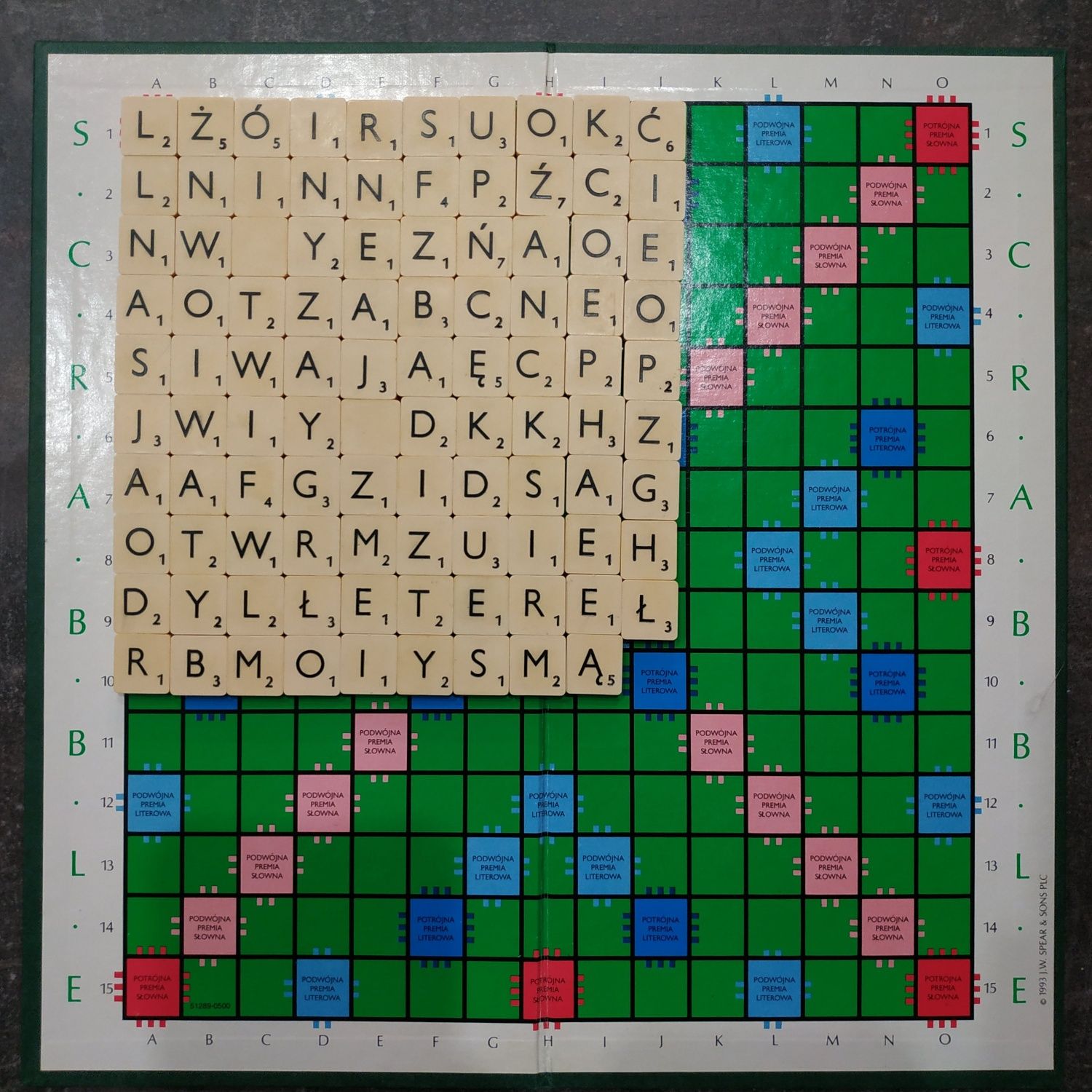 Gra Słowna Scrabble Original 1995 W Języku Polskim Stara Unikat