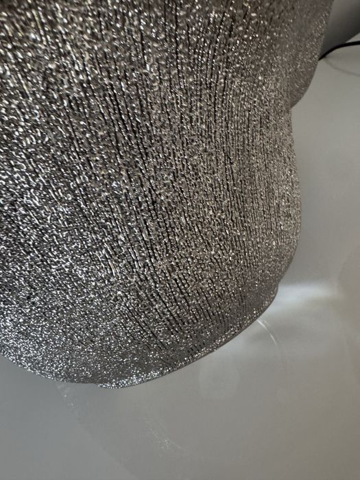 Home & You duza srebrna miska dekoracyjna misa srednica 32 cm