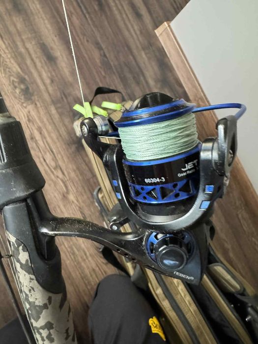 Wędka spiningowa z kołowrotkiem