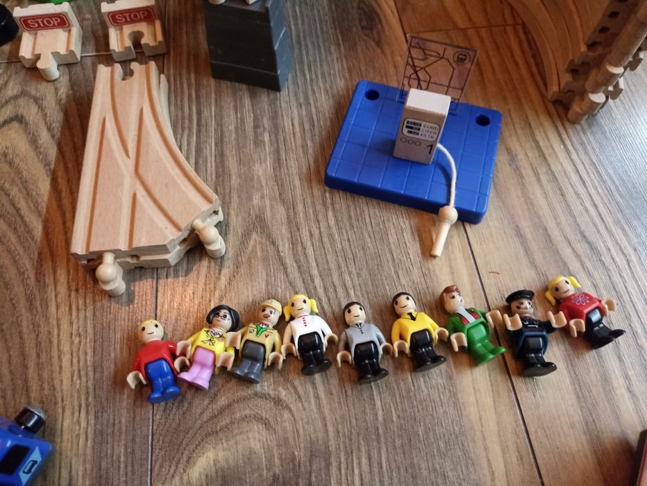 Drewniane tory duży zestaw