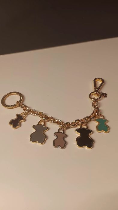Porta-chaves / Charm TOUS dourado – Original com certificado