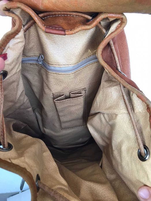 Сумка-рюкзак Valentini из  кожи, цвет МЕДОВЫЙ, производство Италия