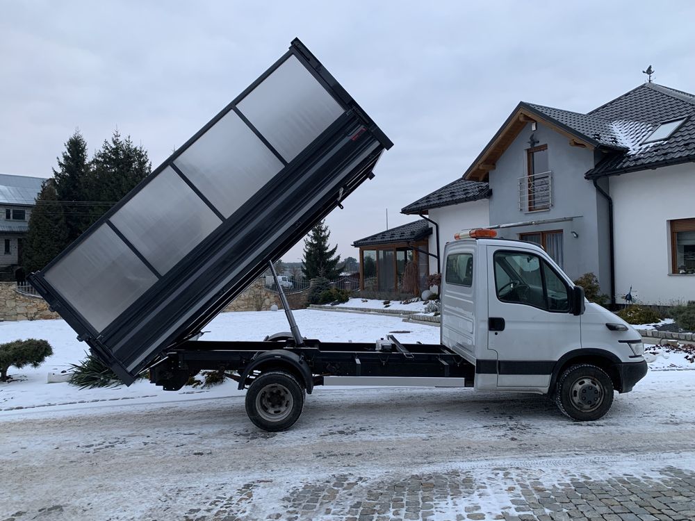 Zabudowa wywrotka kiper wywrot pod zrębkę trawe iveco daily mercedes