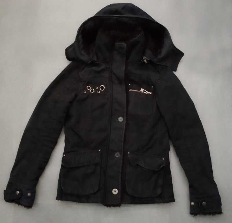 Kurtka damska New Yorker Fishbone XS 34 z kapturem