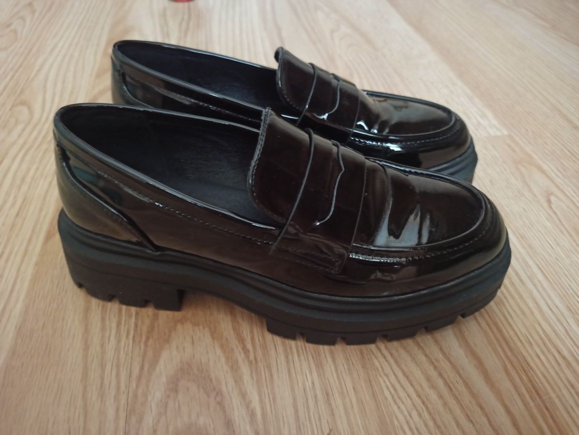 Czarne Loafersy JENNY