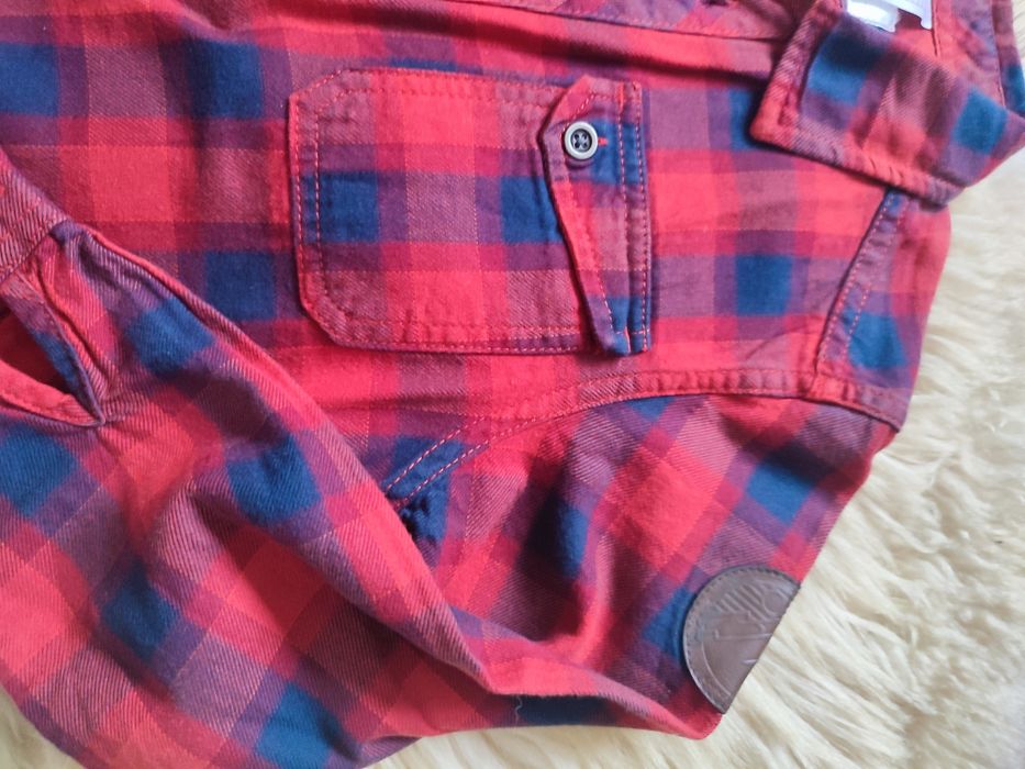 Flanelowa koszula w kratę Quechua rozm. 122