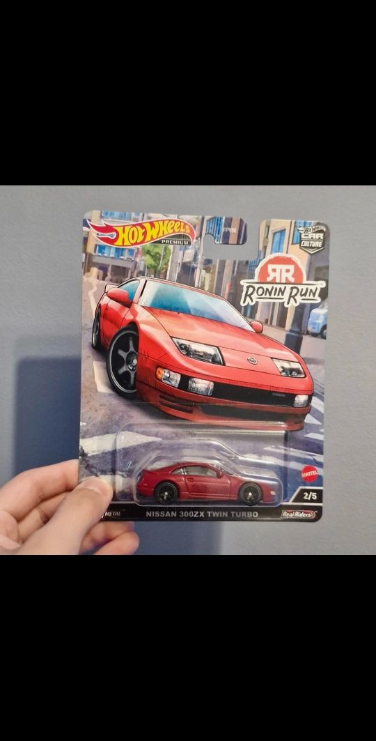 Hot wheels premium nissan 300zx twin turbo red czerwony car culture se