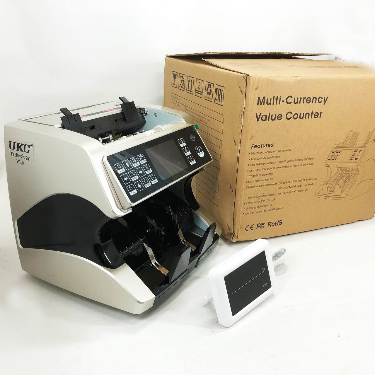 Лічильник банкнот Bill Counter AL-920 з визначенням номіналу та детект