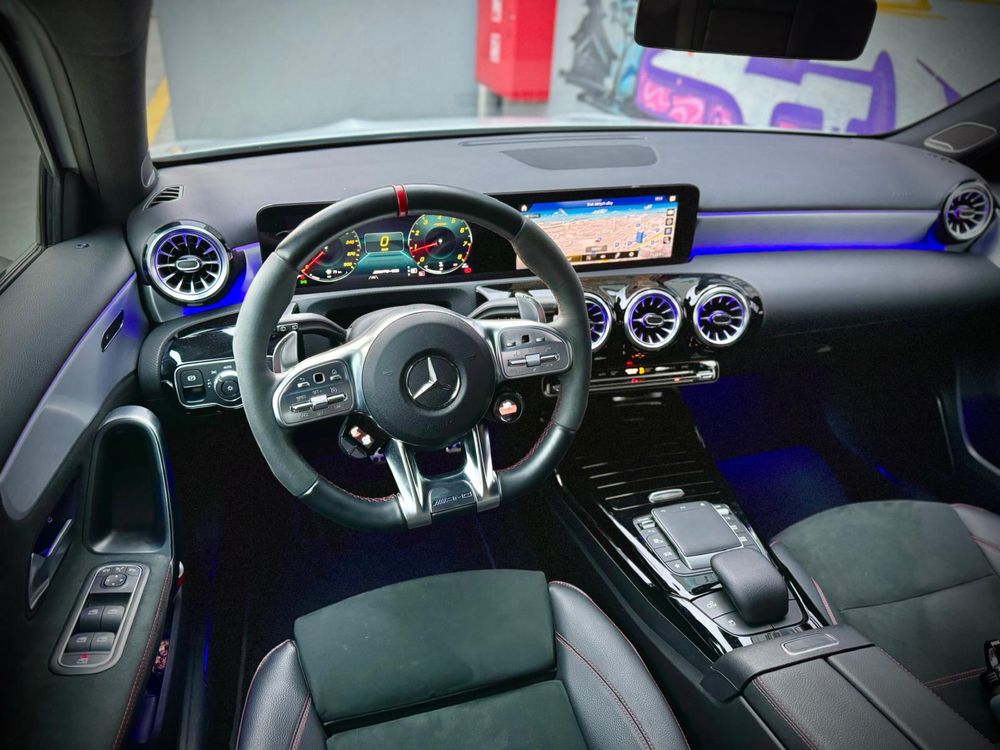 Wynajem Mercedes A45s amg - Wydech Hooliex - Wypożyczalnia aut.
