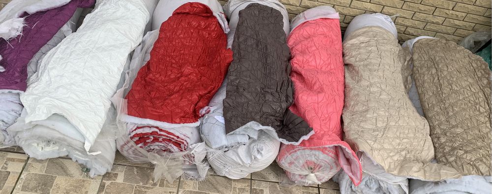 Ткань опт / плащёвка стёганная на силиконе - от 5 м