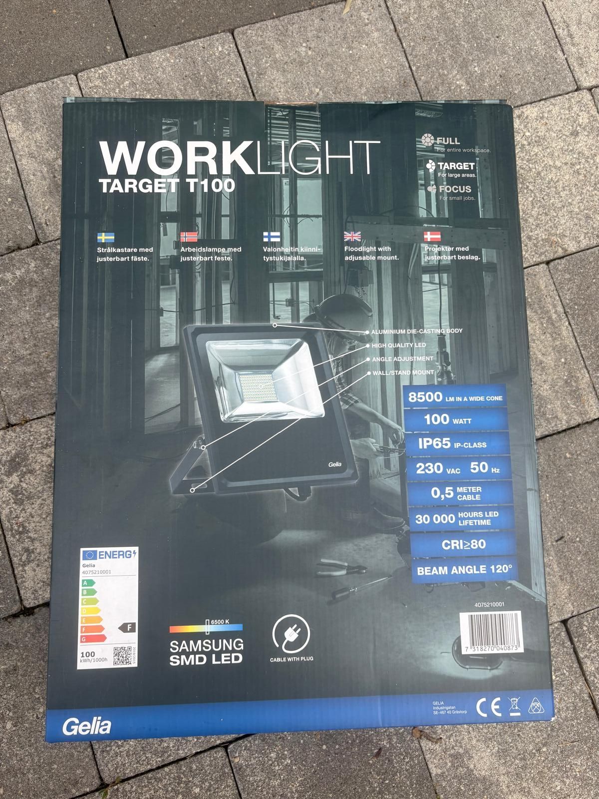 Lampa robocza LED Gelia TARGET T100