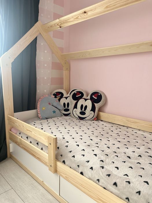 Łózeczko domek agata meble 80x160