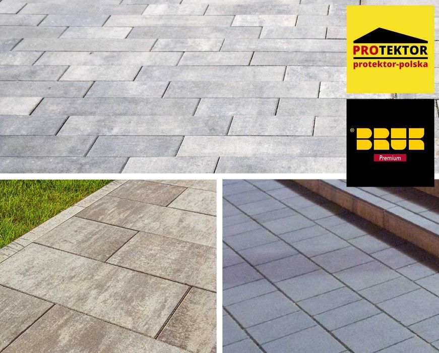 kostka brukowa LUNGA BRUK podjazd nawierzchnia parking chodnik taras
