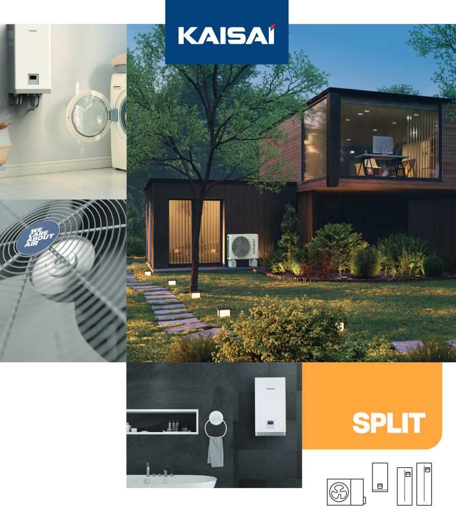 POMPA CIEPŁA KAISAI SPLIT 12kW KHA-12RY3B (Dofinansowanie !!)