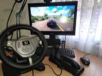 Ручник+коробка передач, iгрове кермо ПК та PlayStation