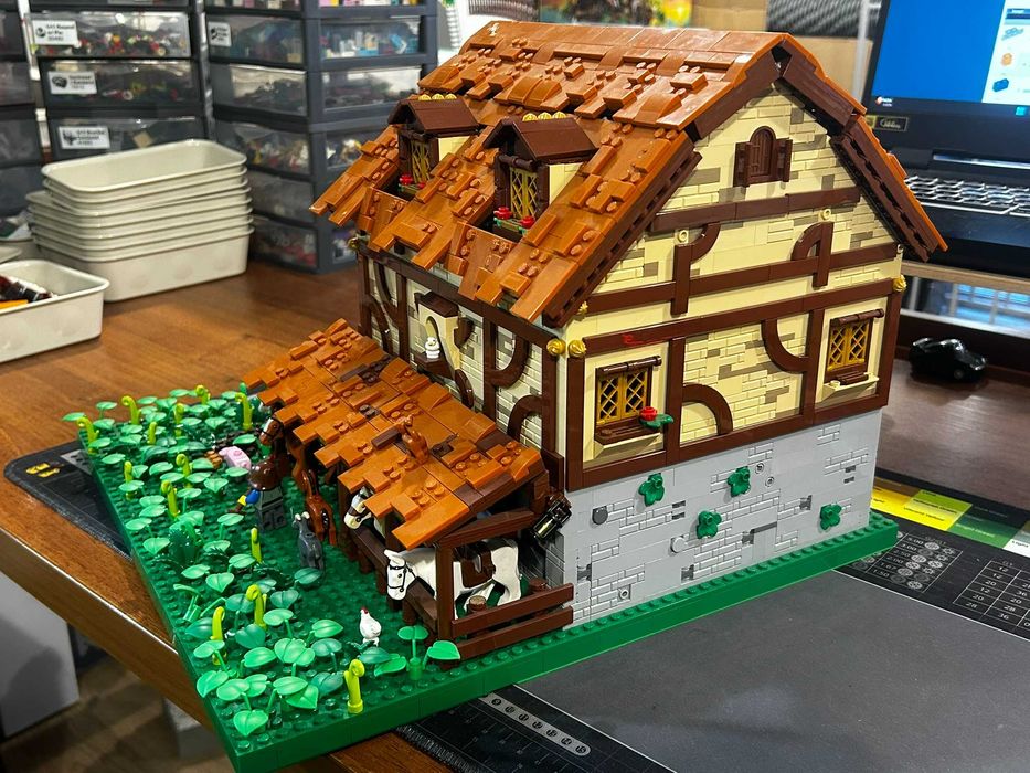 Lego castle MOC - średniowieczna słowiańska stajnia