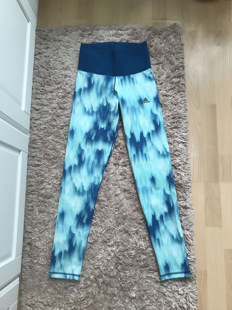 Legginsy Adidas S climalite prążki