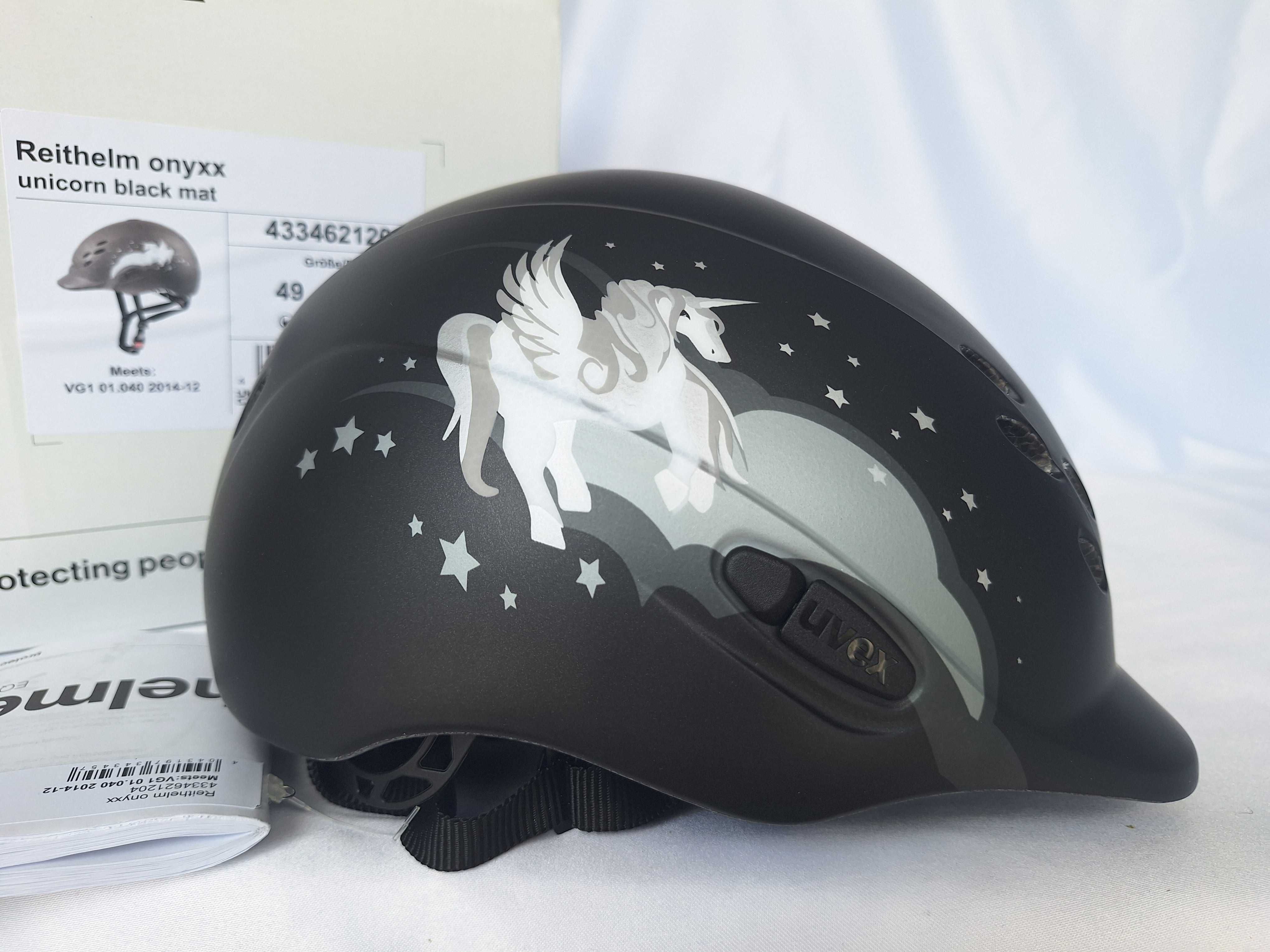 Kask jeździecki toczek Uvex Reithelm Onyxx Unicorn 3XS-XS 49-54cm