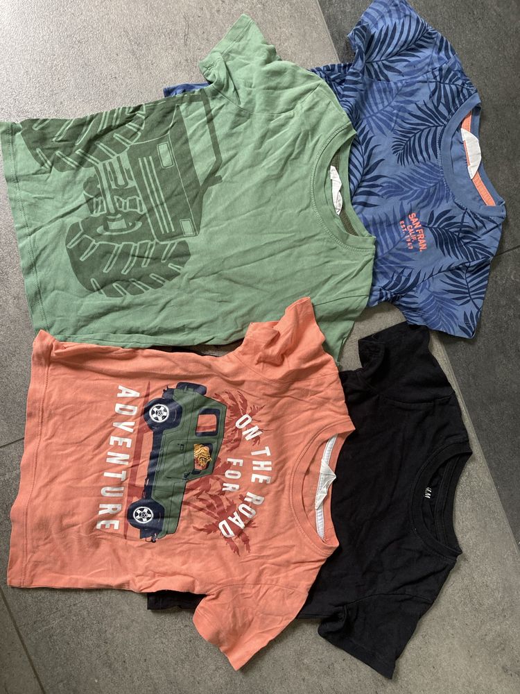 4 sztuki Tshirt HM 98/104