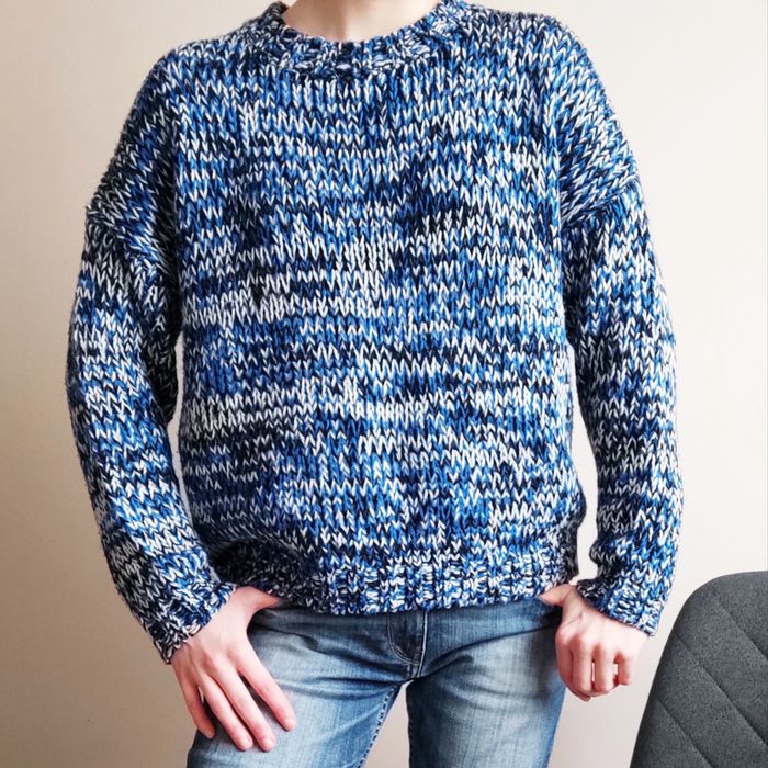 зимовий светр divided by h&m розмір xs / світер синій