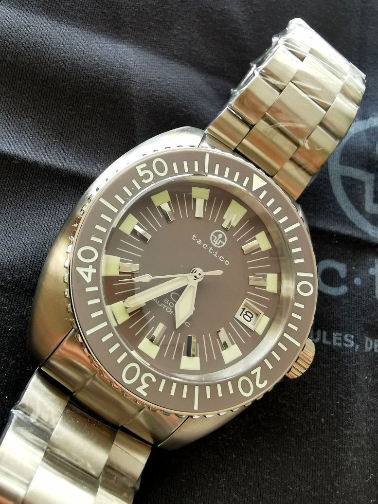 Zegarek męski Diver Nurek Automatic Crepas Tactico Komplet Nowy