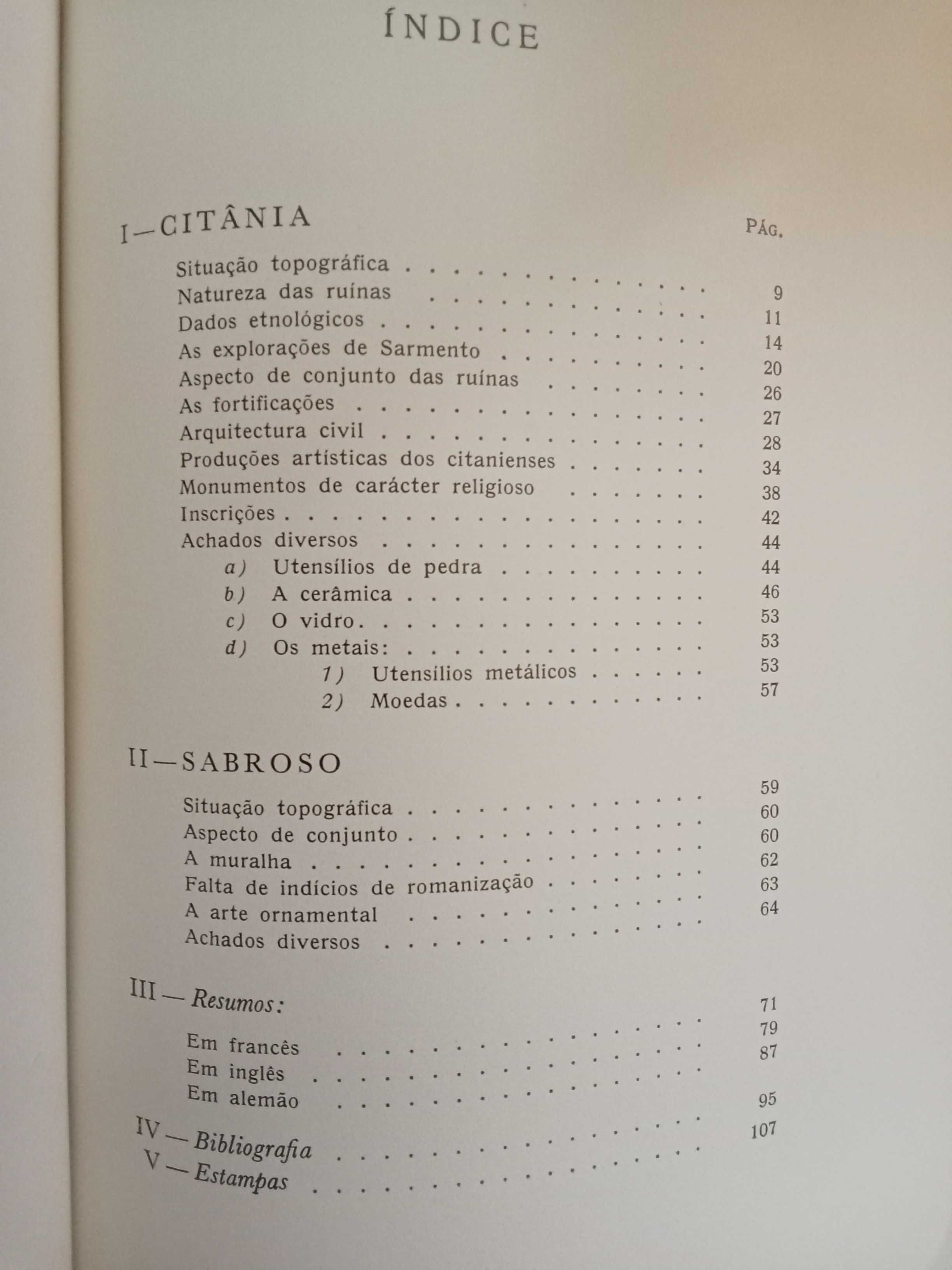 Mário Cardozo - Citânia e Sabroso