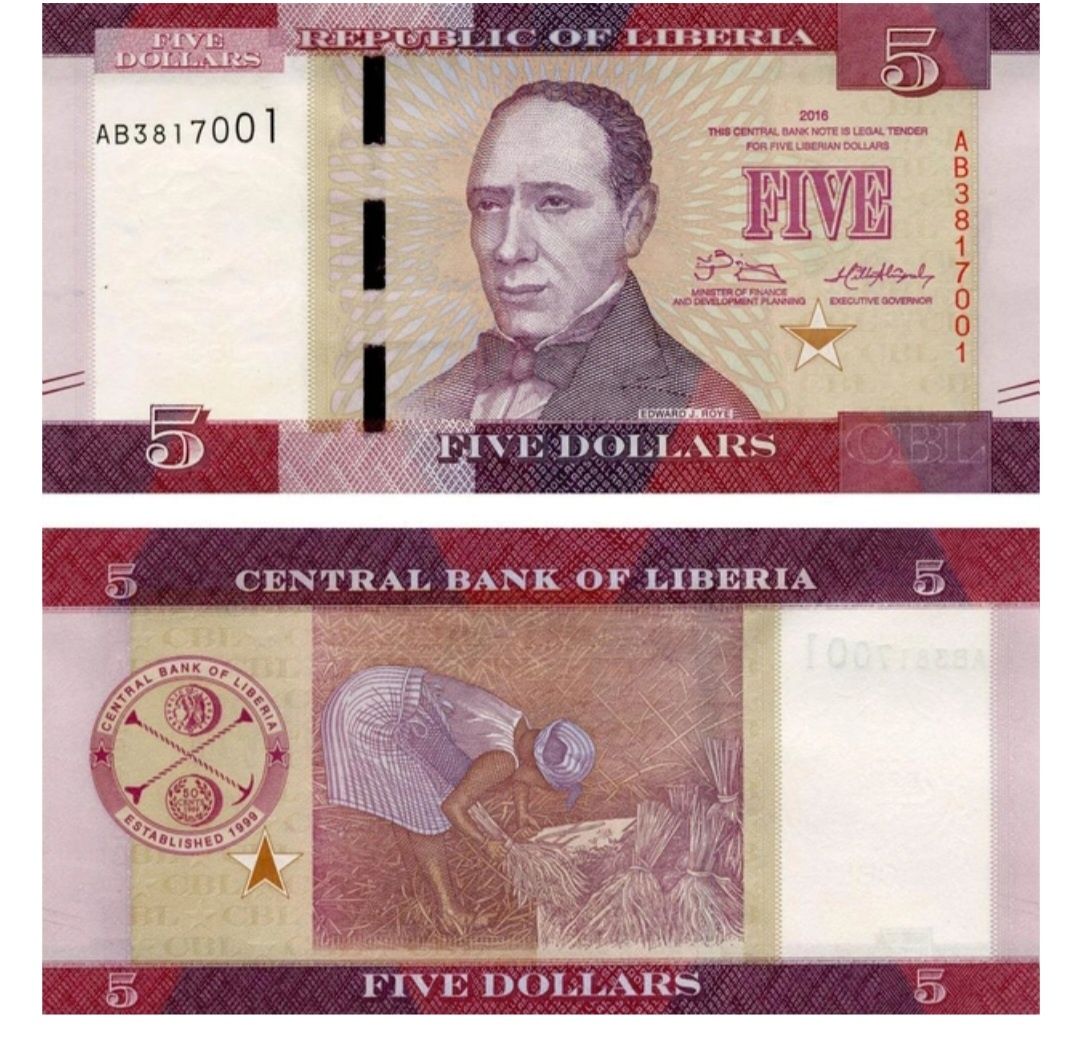 5 доларів Ліберія
