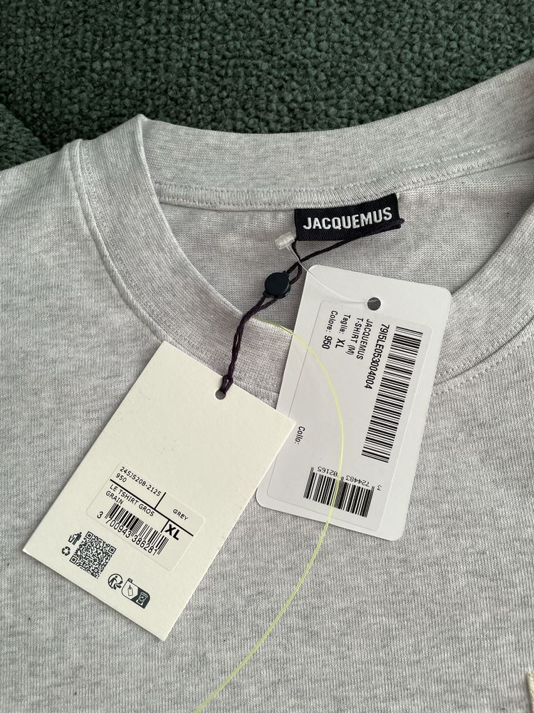 Футболка мужская серая XL jacquemus