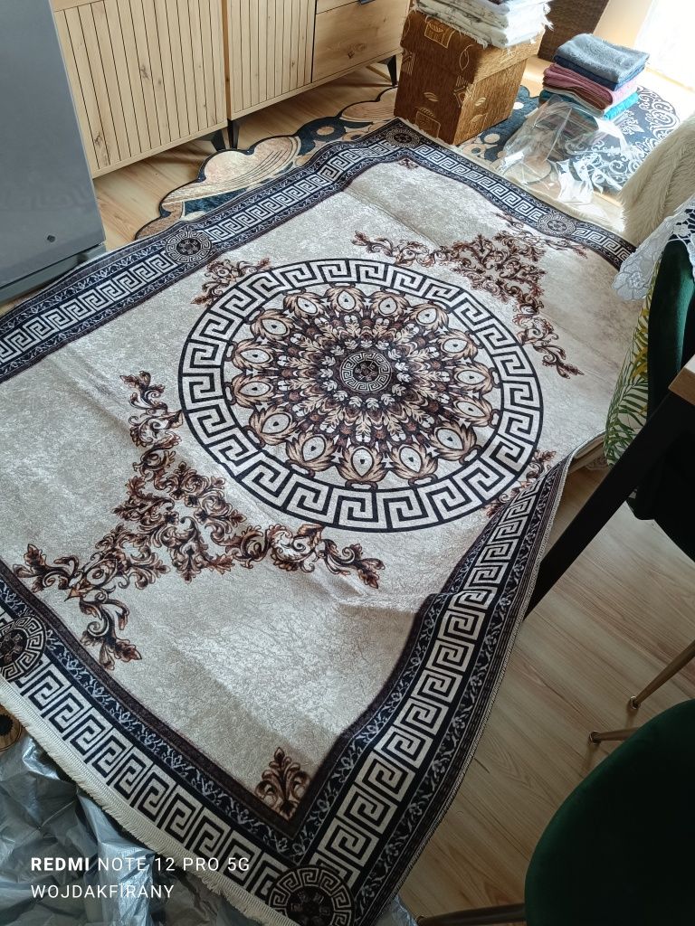 Dywan beż Versace 160*230 antypoślizgowy