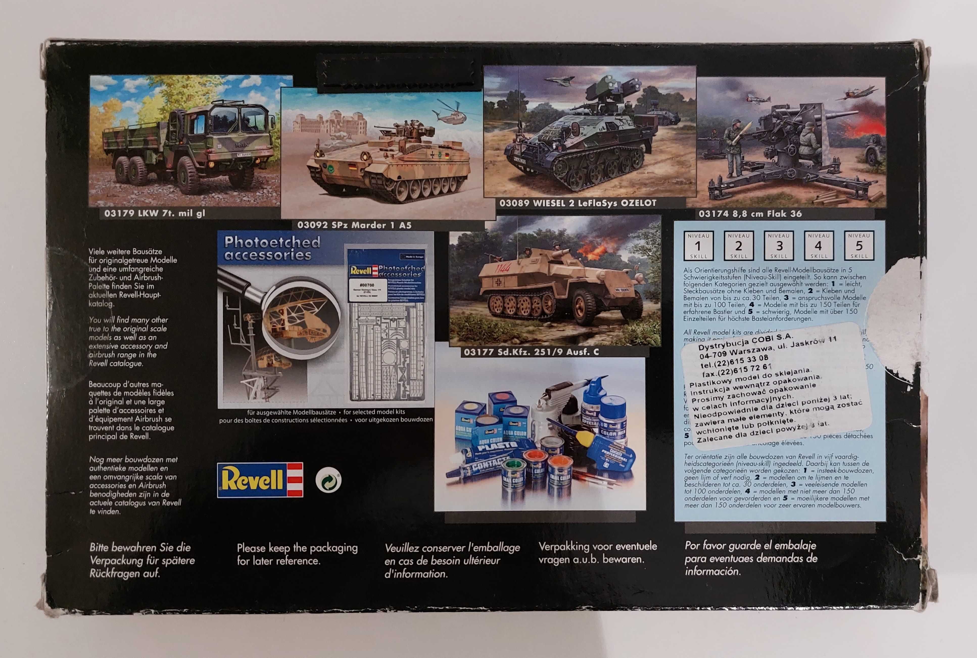 Revell model plastikowy czołgu Leopard 2A6 skala 1:72