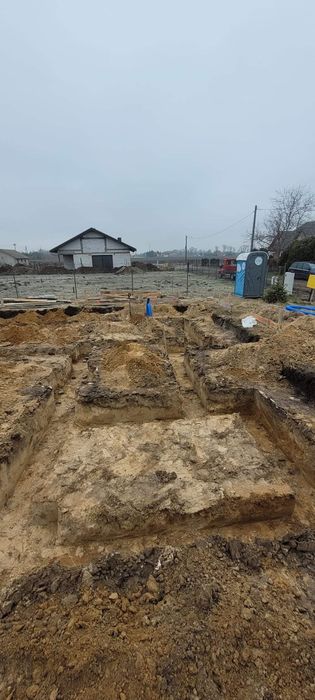 Odprowadzanie wody z rynien, odwodnienia ,minikoparka, Koparko-Ładowar