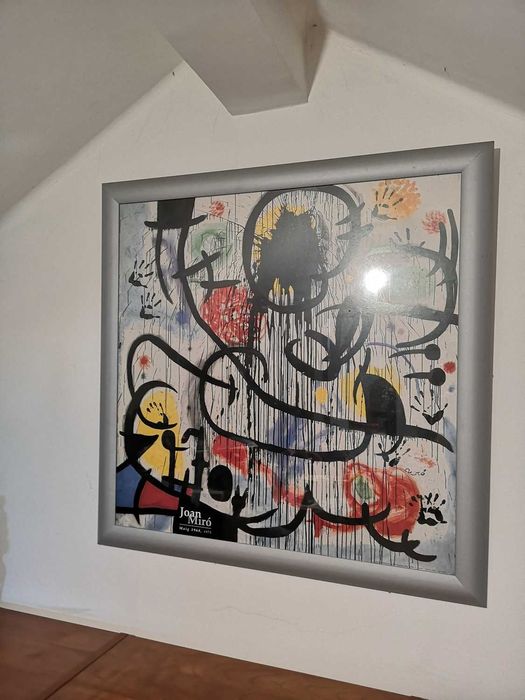 Quadro Decorativo Joan Miró – 1,10m x 1,10m