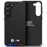 Etui Bmw Leather Stamp Tricolor Na Samsung Galaxy A54 - Czarne