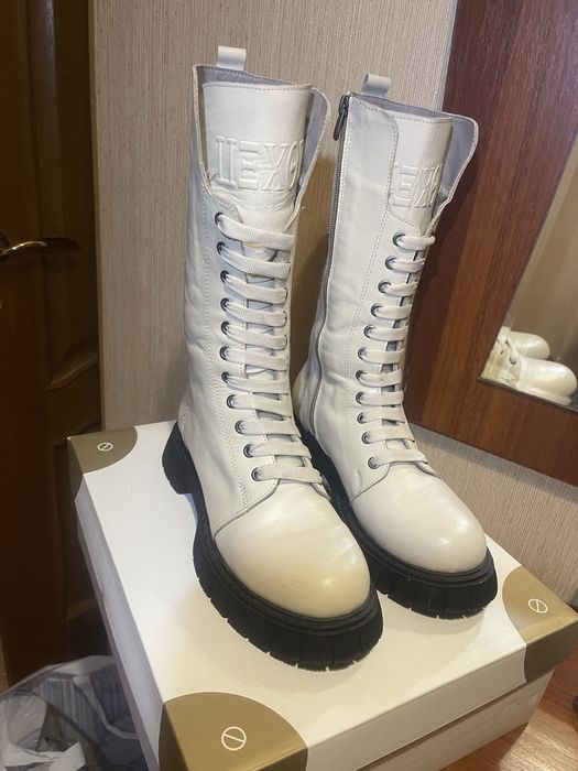 Ботинки зимние кожанные