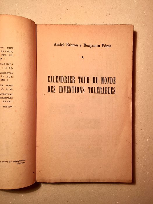 ALMANACH SURRÉALISTE - André Breton / Péret - n. special 1950