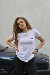 Лучшая цена!!! Футболка жіноча Puma біла, Женская футболка Puma белая