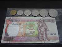Malta zestaw monet plus banknot 2 lira