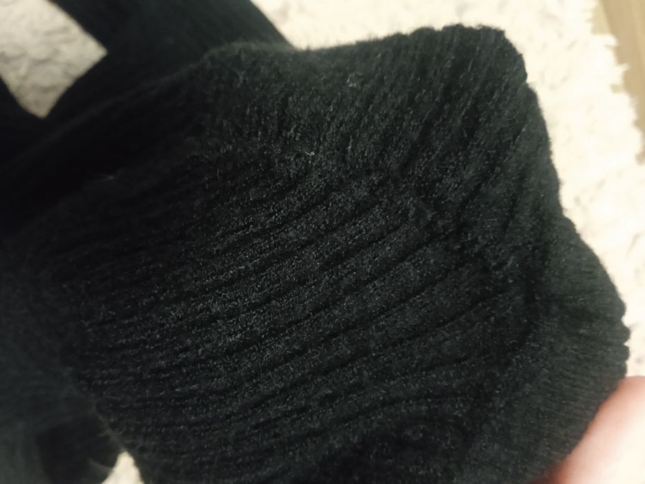 Podkoszulek sweterkowy ciepły t-shirt bluzka jak wełna viskoza oversiz