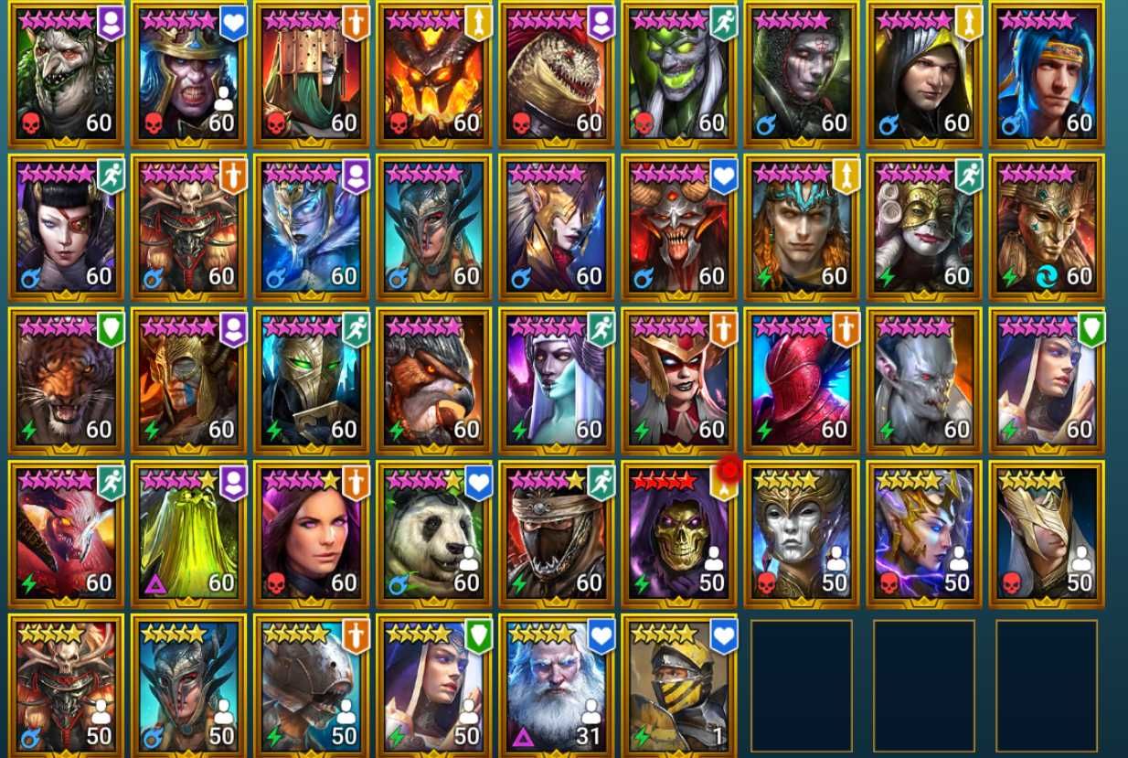 RAID: Shadow Legends 8.7 м сили 100 LvL, топові герої (Недорого)
