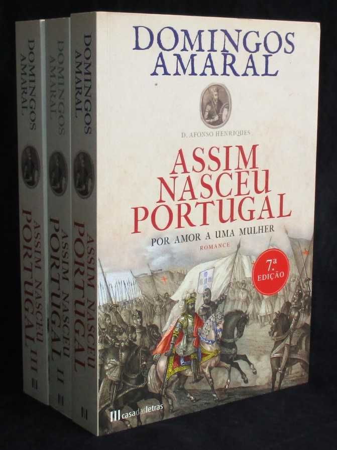 Trilogia Assim Nasceu Portugal Domingos Amaral 3 Volumes Completo