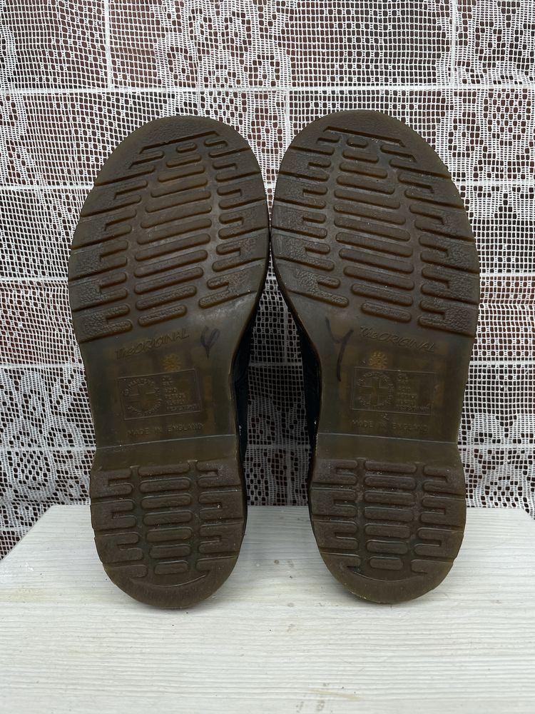 Винтажные черные ботинки Dr Martens 90s made in england swear destroy