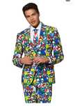 OppoSuits 56 rozm. Funny Crazy Prom Suits dla mężczyzn - Kompletny zes